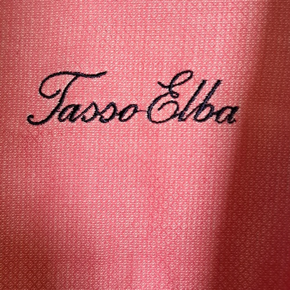 Tasso Elba Men's Regular Fit Dress Shirt Red Combo - Picture 5 of 10